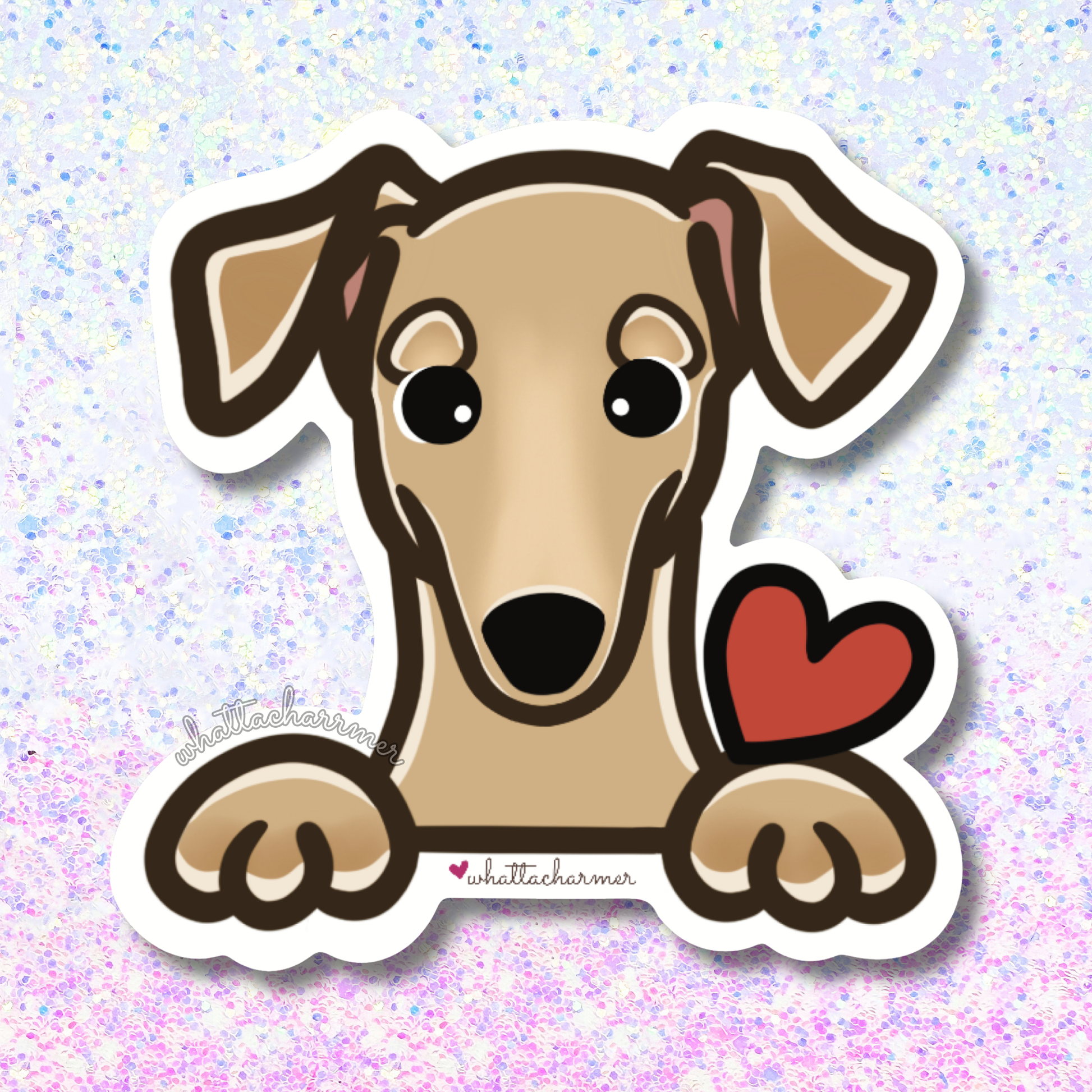 Fawn Greyhound Sticker