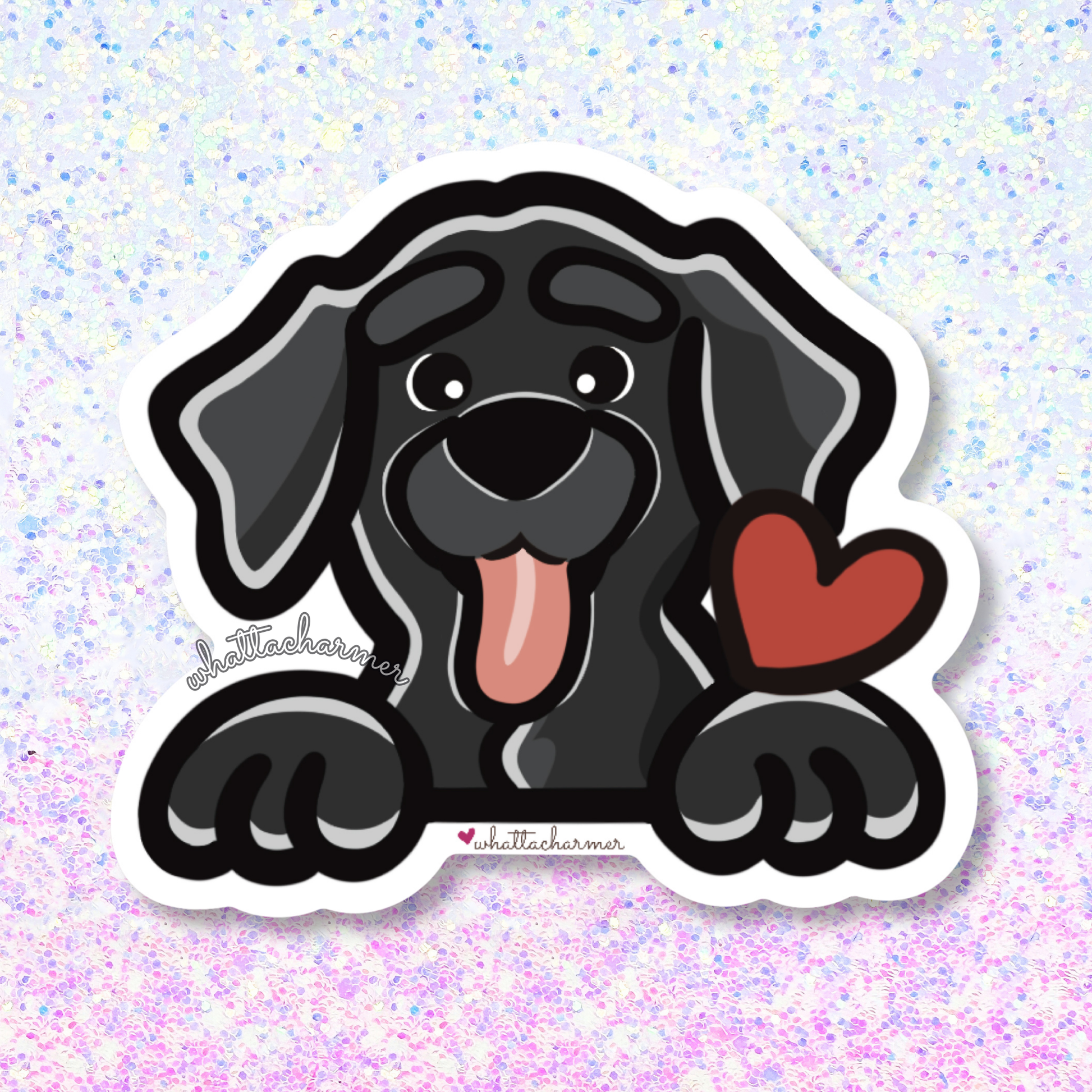 Black Labrador Retriever Sticker