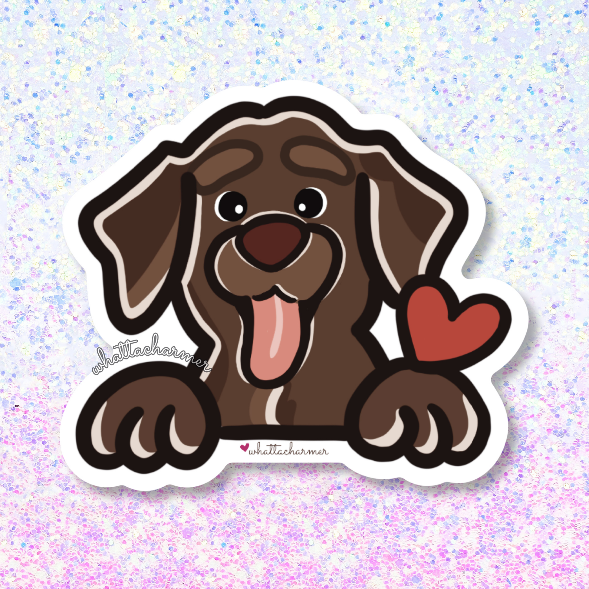 Chocolate Labrador Retriever Sticker