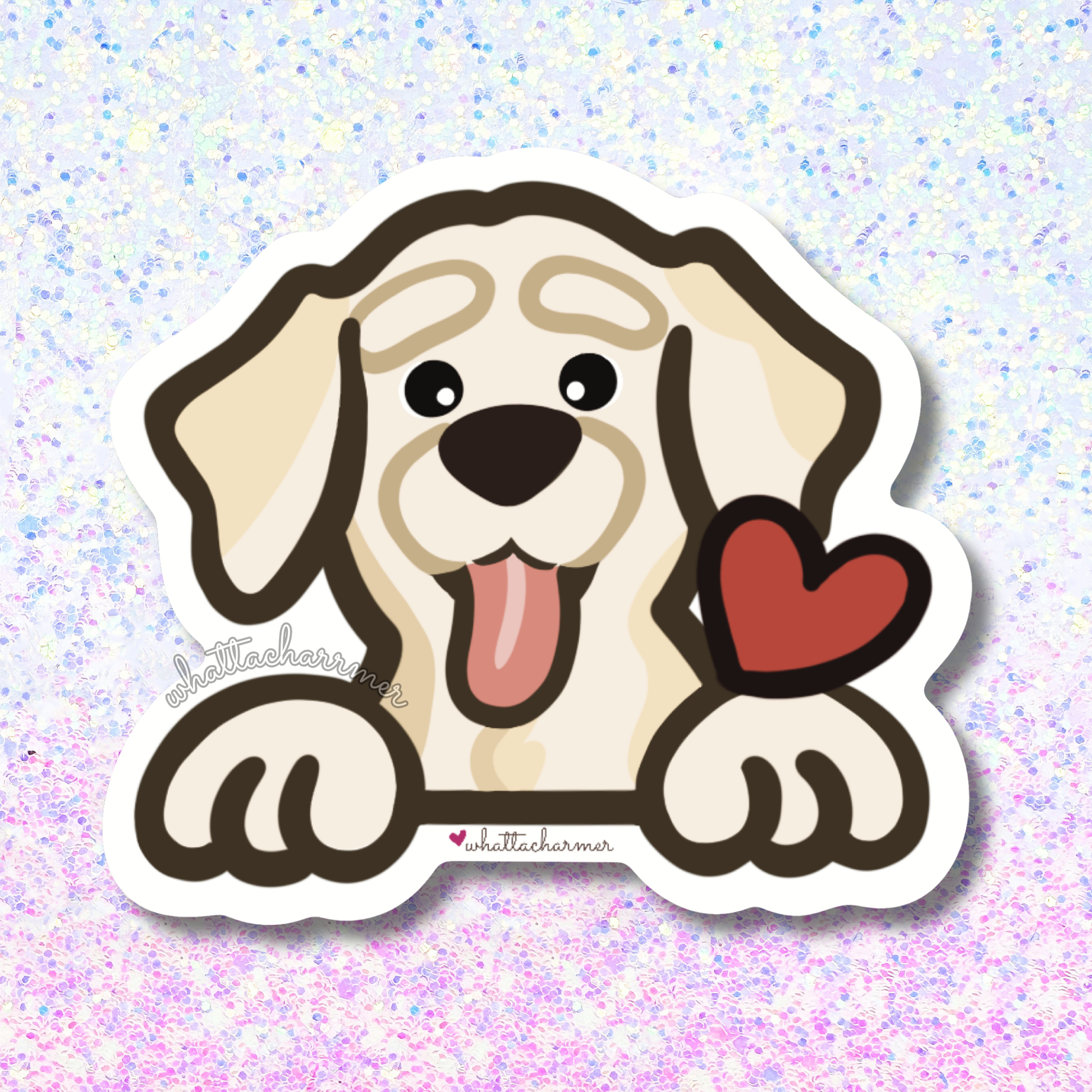 Cream Labrador Retriever Sticker