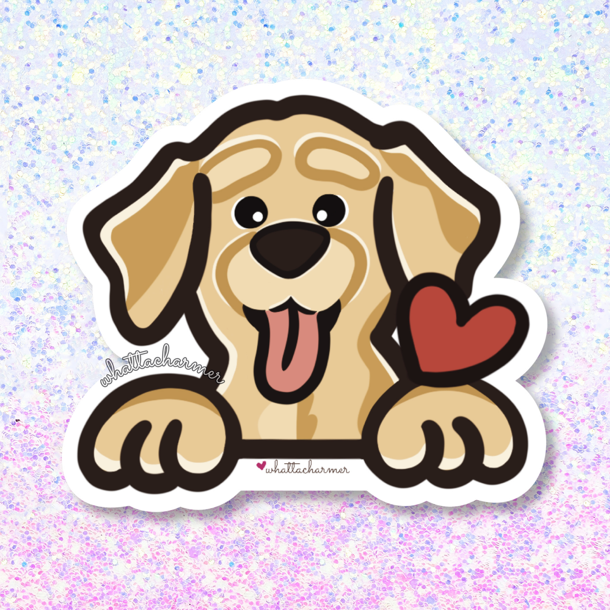 Yellow Labrador Retriever Sticker