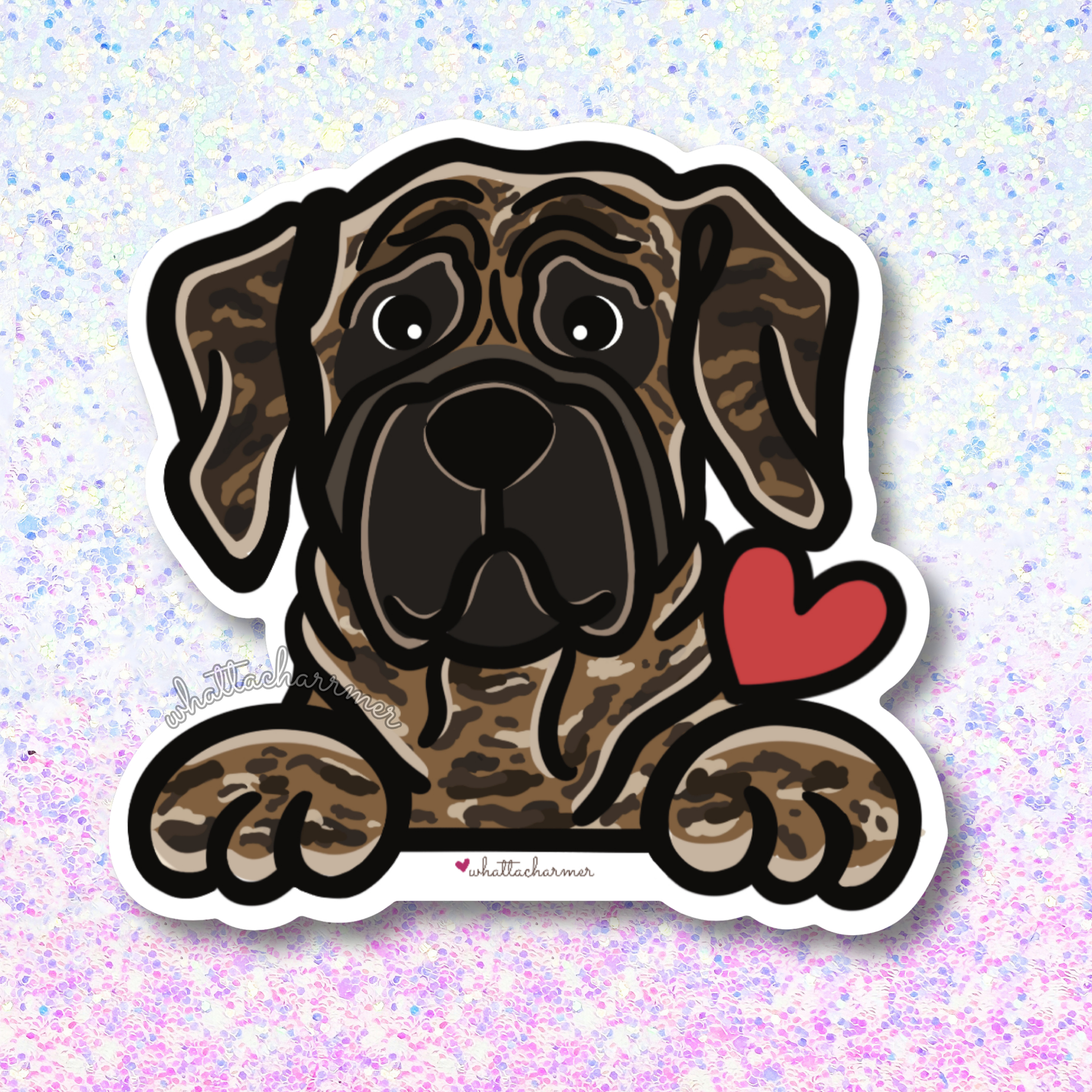 Brindle Mastiff Sticker