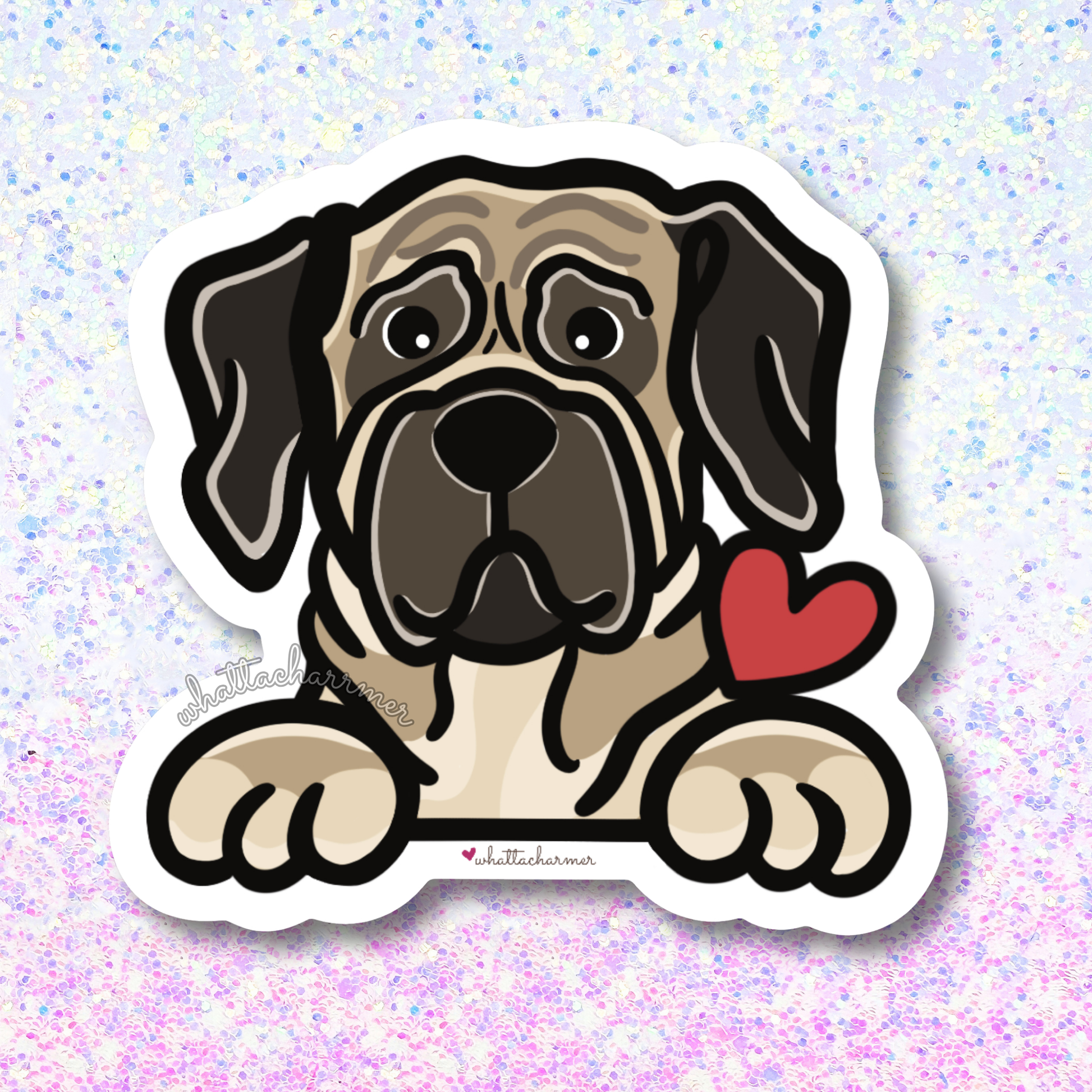 Fawn Mastiff Sticker