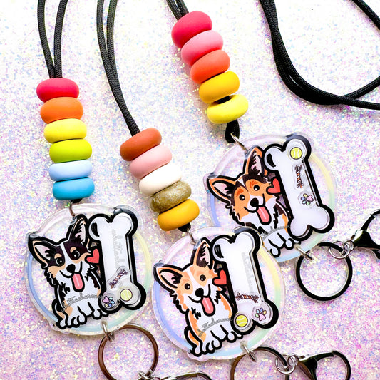 Pembroke Welsh Corgi Shaker Lanyard