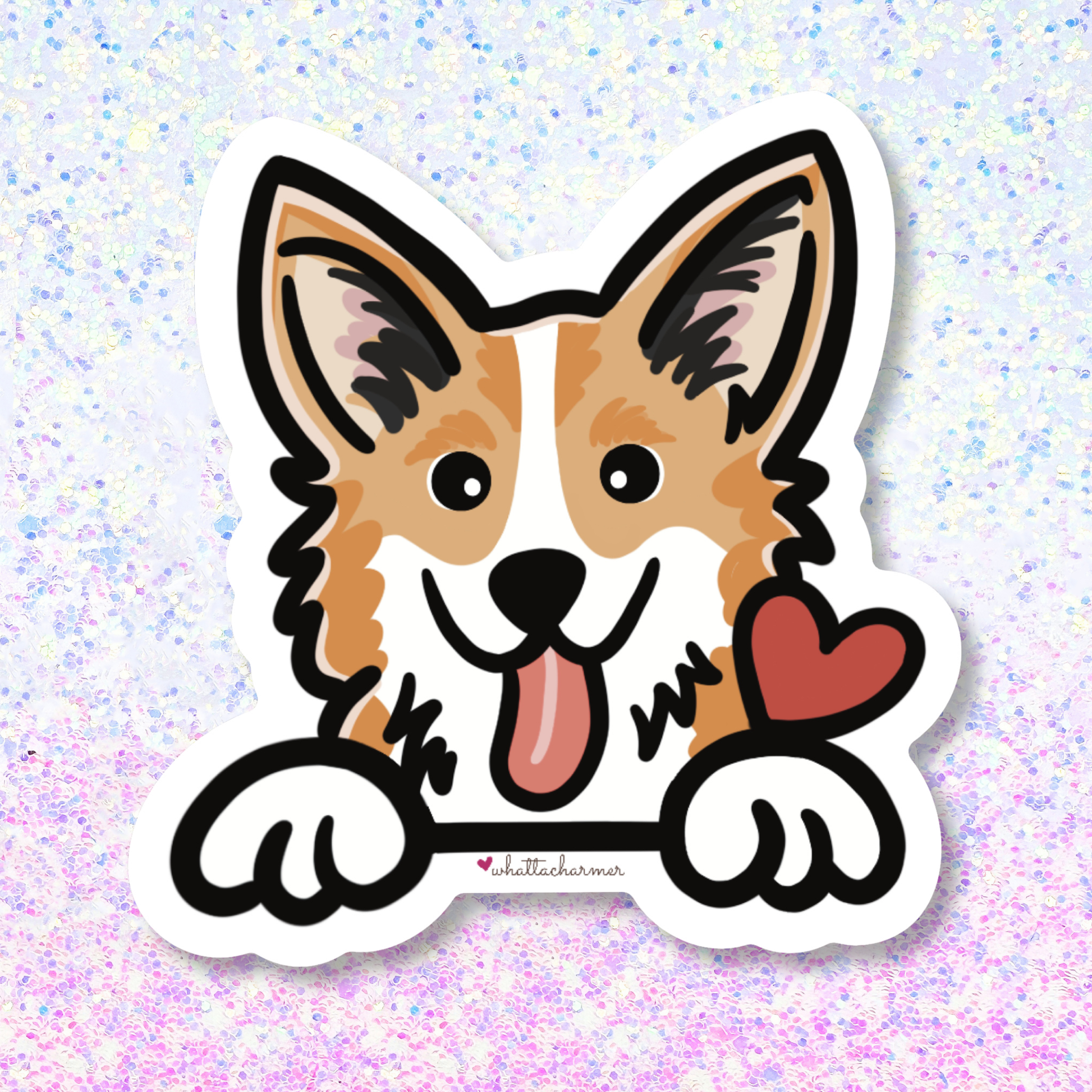 Red Pembroke Welsh Corgi Sticker