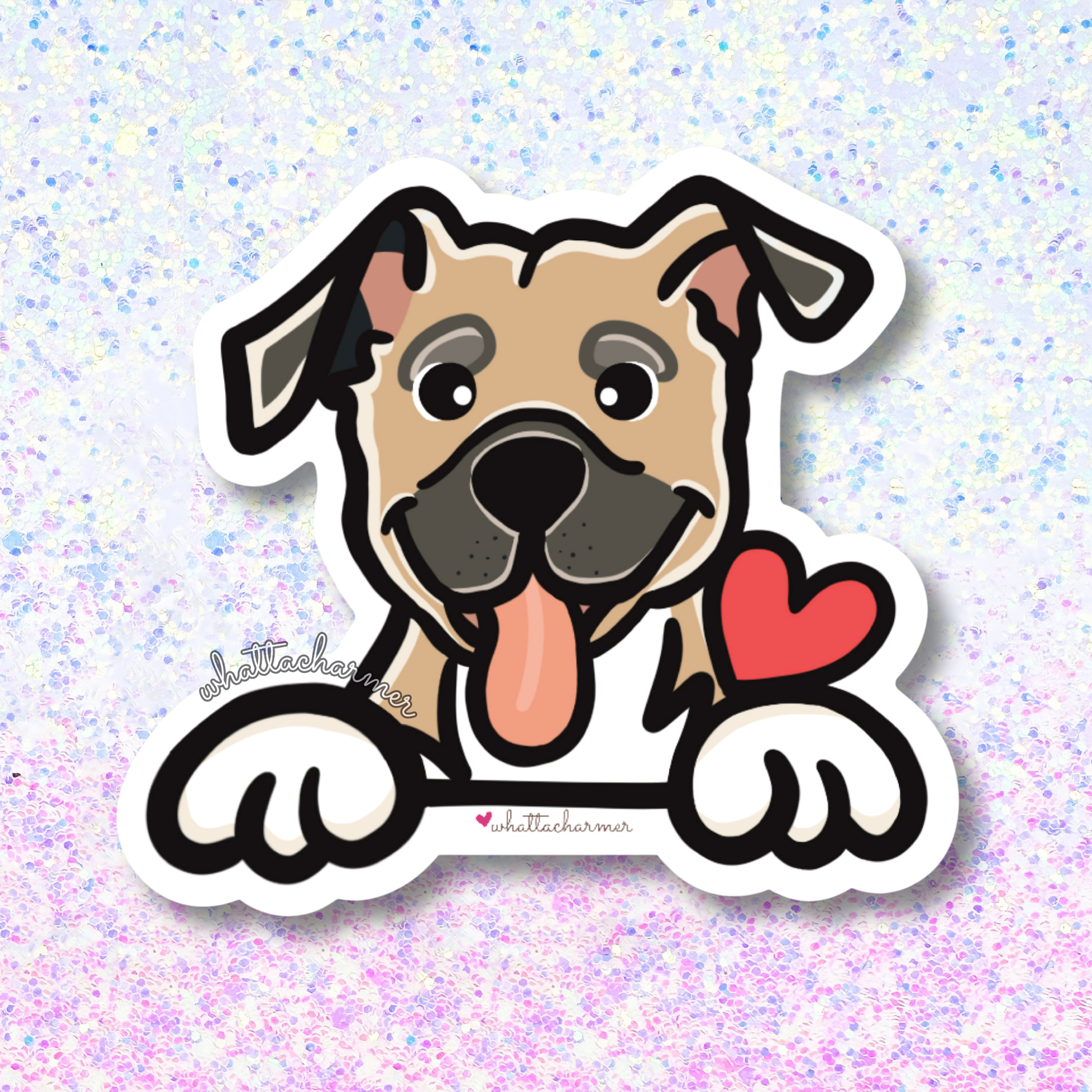 Buckskin Pitbull Sticker