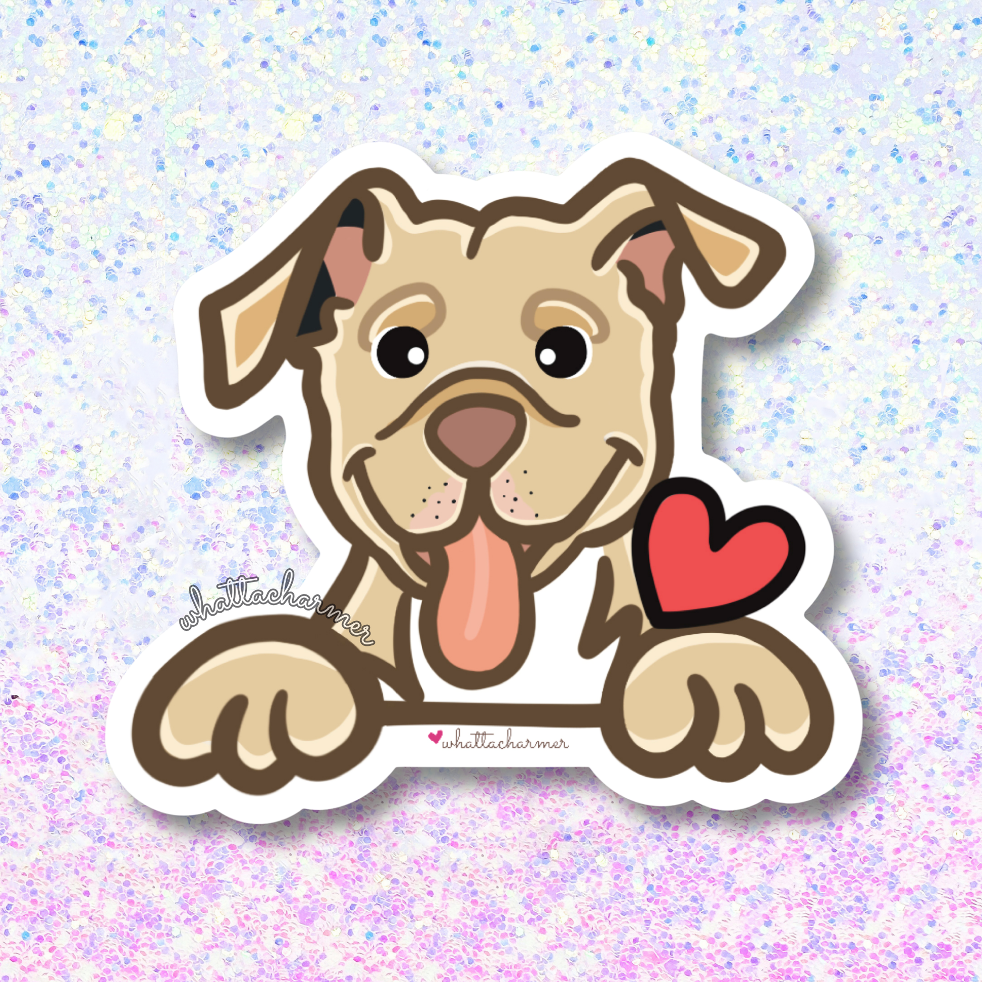 Fawn Pitbull Sticker