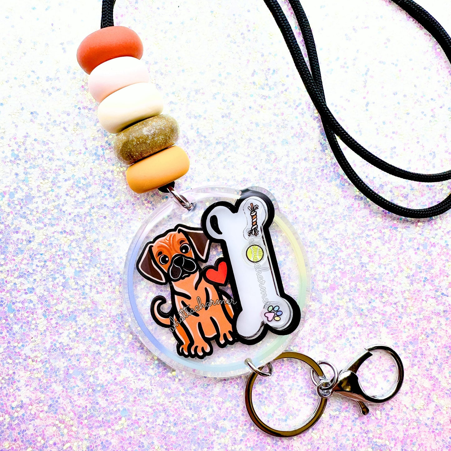 Puggle Shaker Lanyard