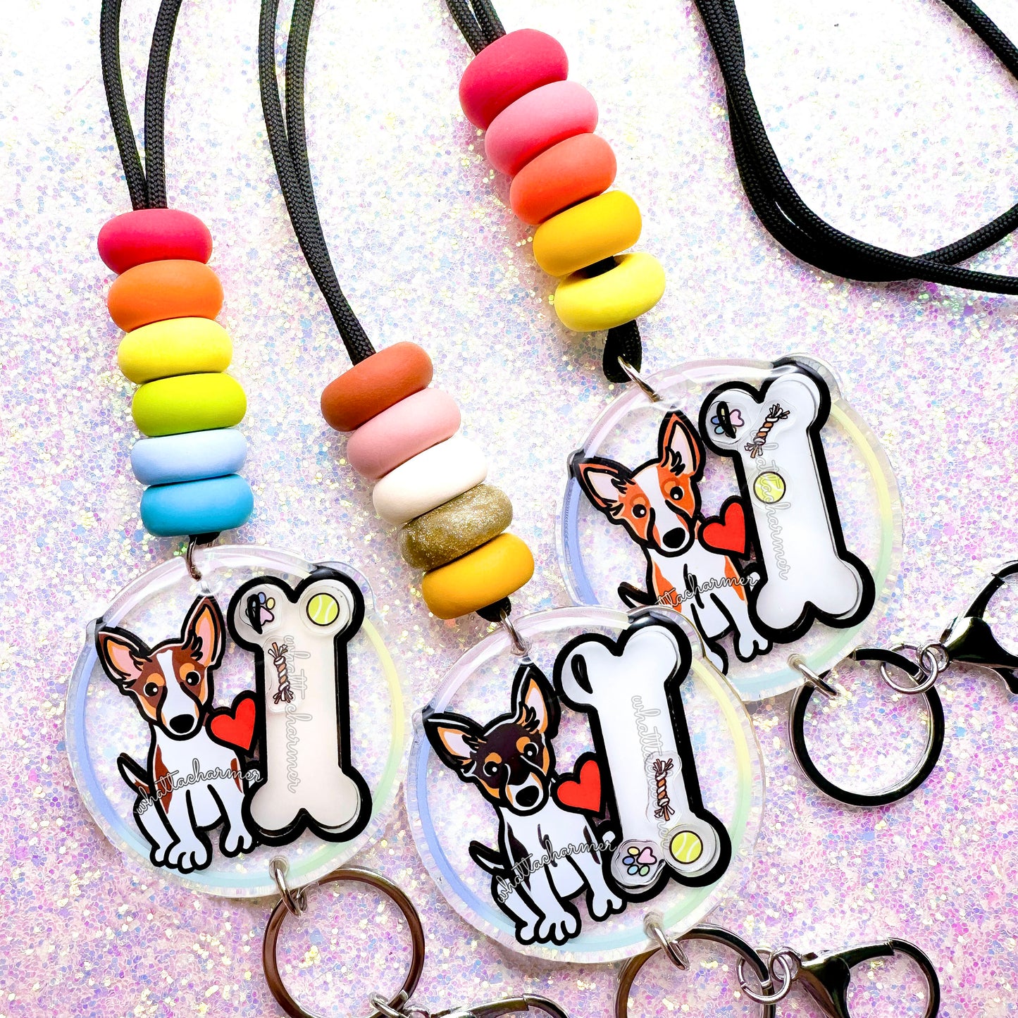 Rat Terrier Shaker Lanyard