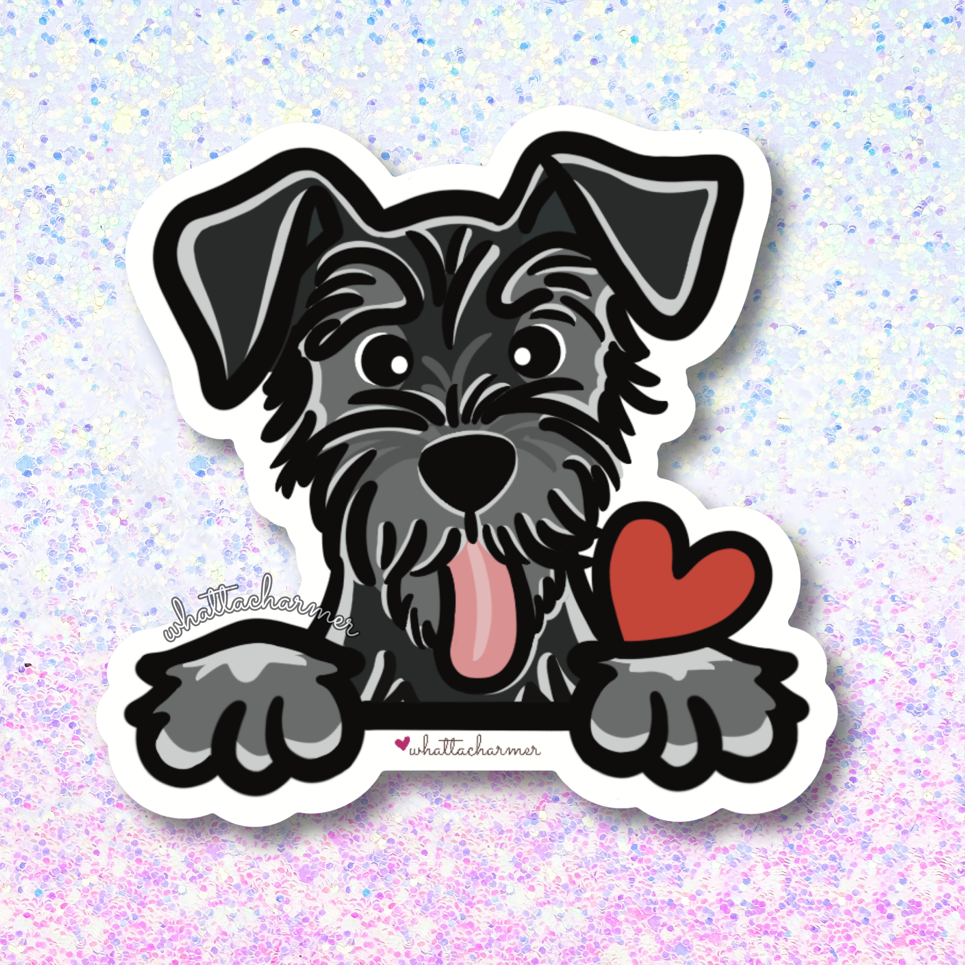 Black Schnauzer Sticker
