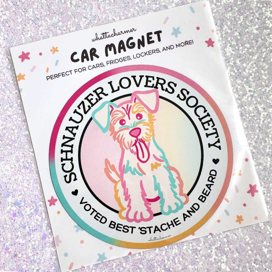 Schnauzer Car Magnet