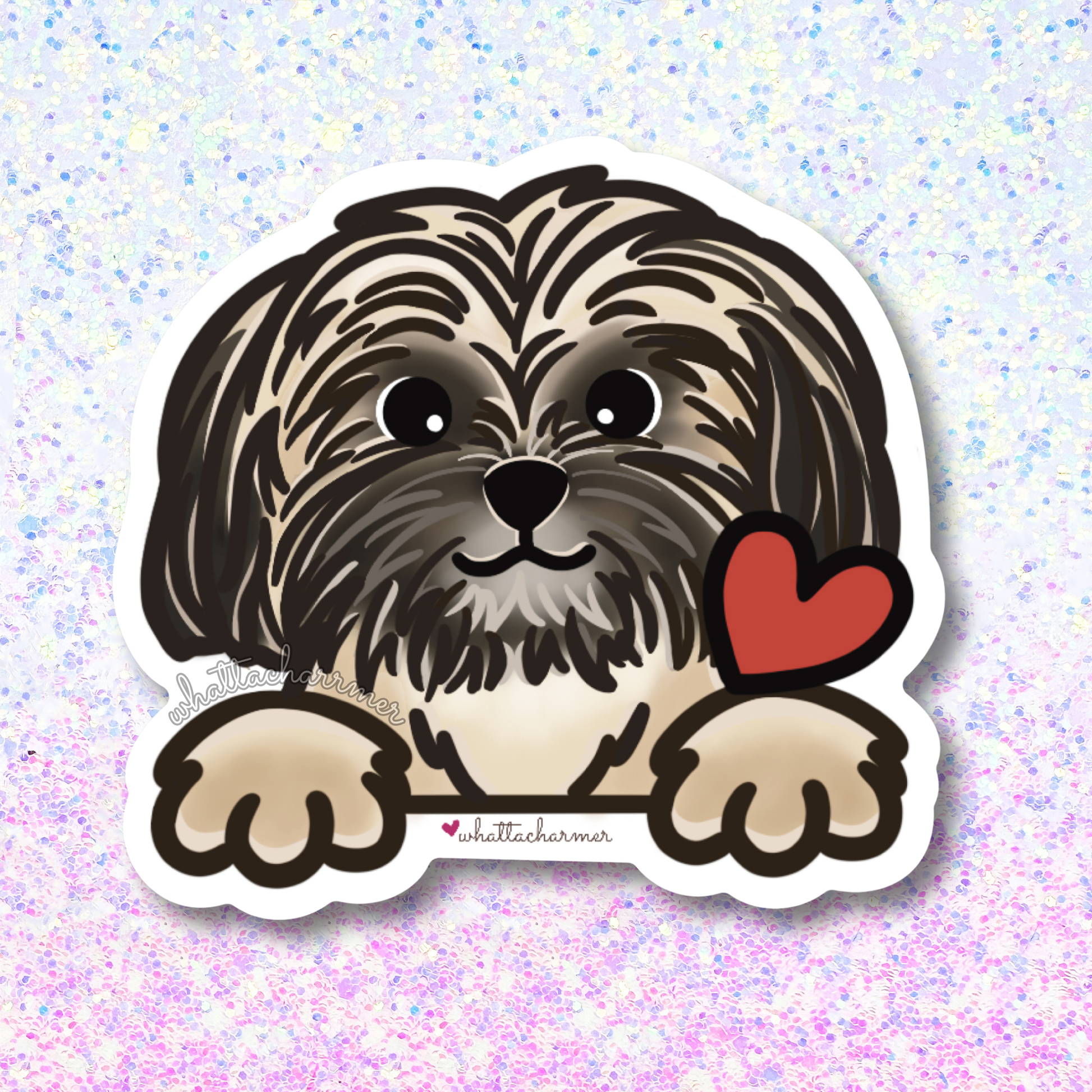 Sable Shih Tzu Sticker