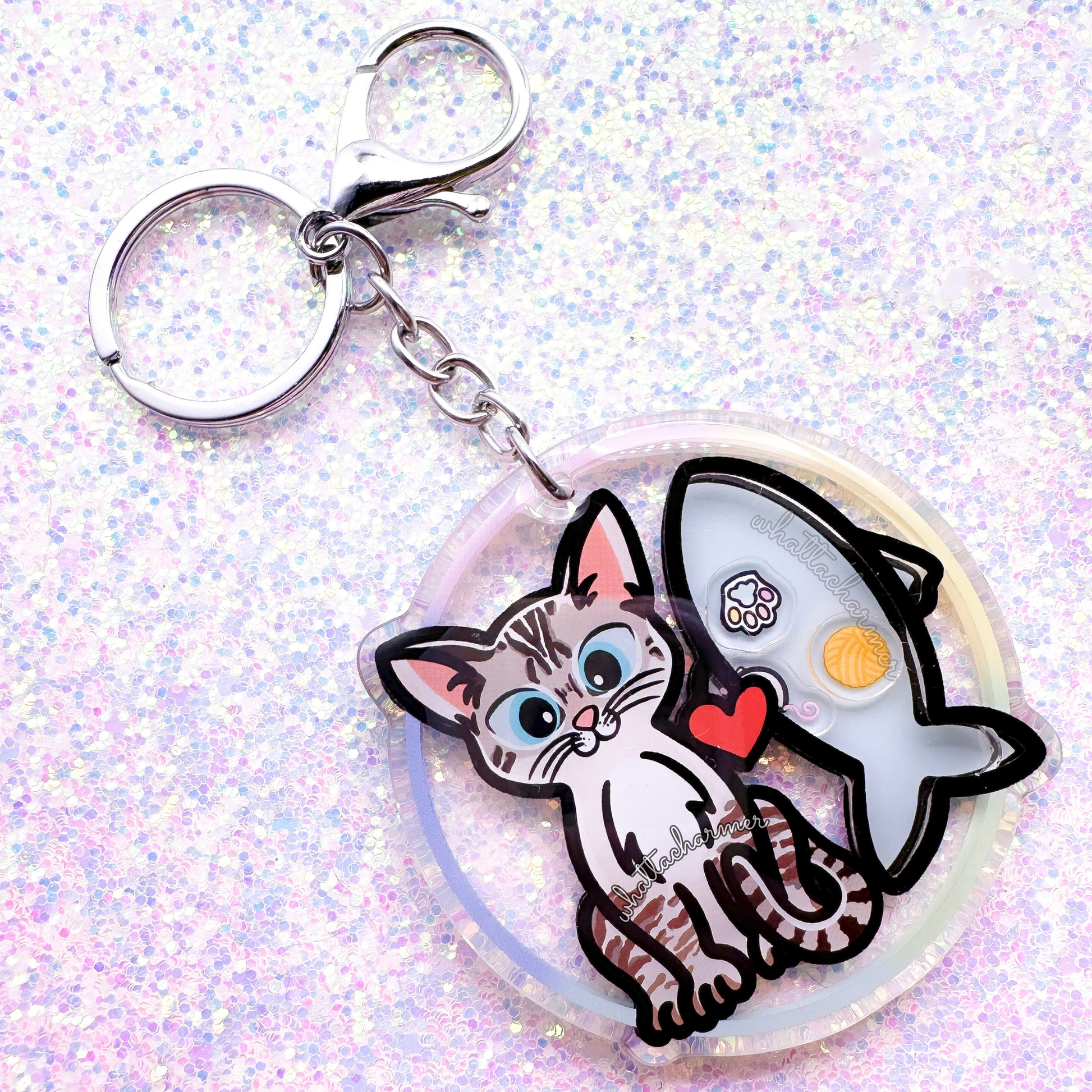Lynx Point Siamese Cat Keychain