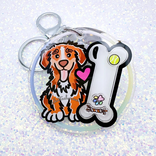 Nova Scotia Duck Tolling Retriever (Toller) Shaker Keychain