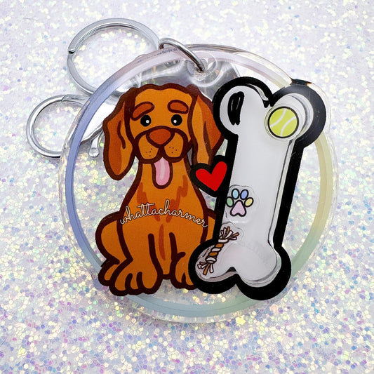 Vizsla Shaker Keychain