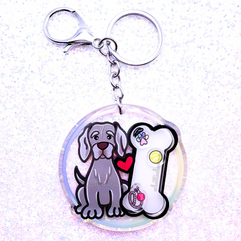 Weimaraner Keychain