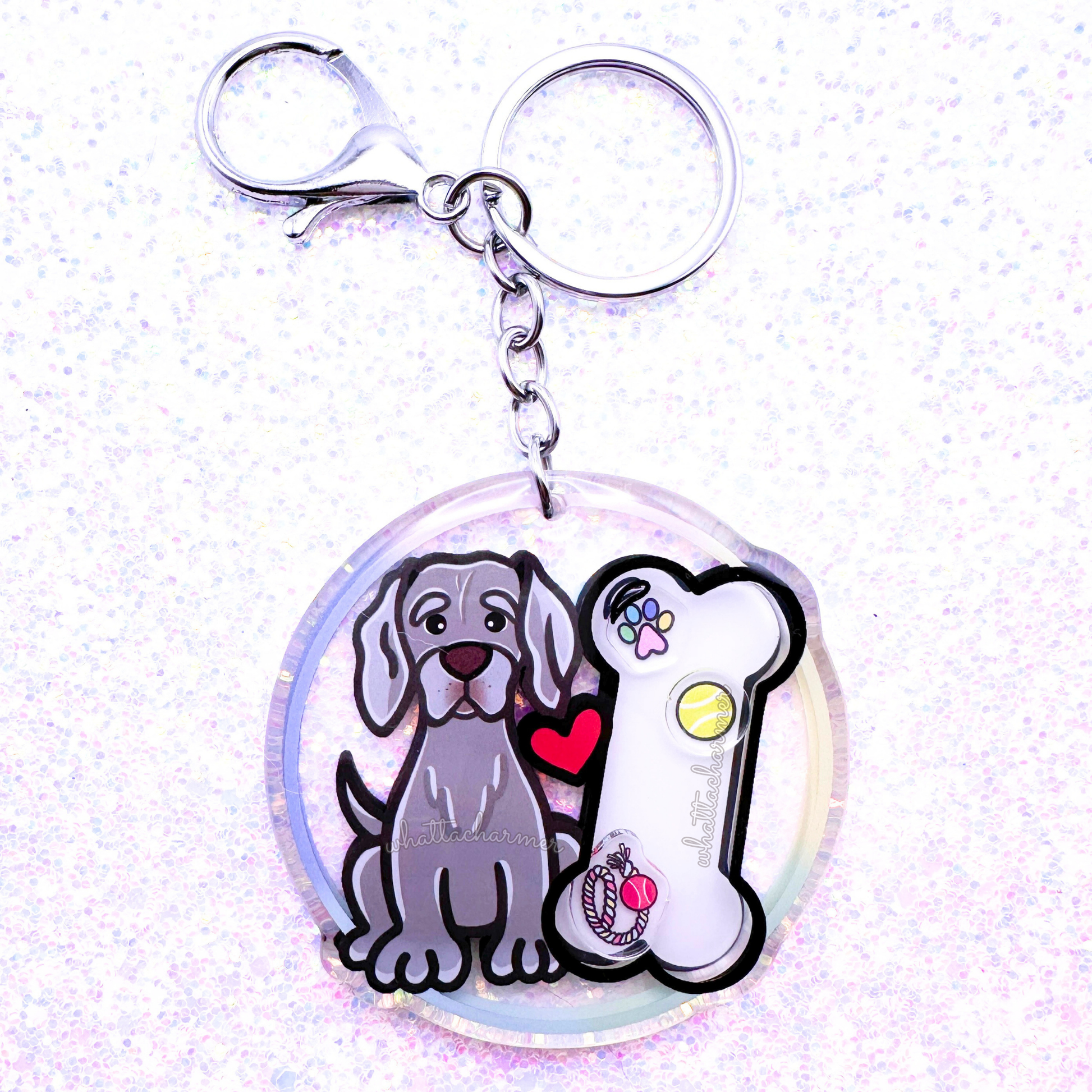 Weimaraner Keychain