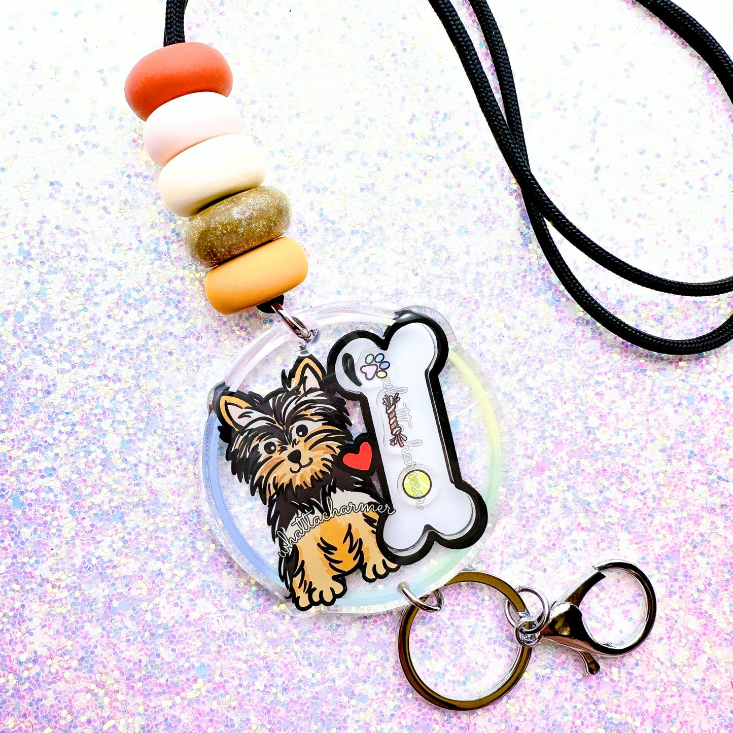 Yorkshire Terrier (Yorkie) Shaker Lanyard