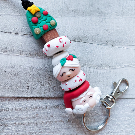 Mr. and Mrs. Claus Lanyard