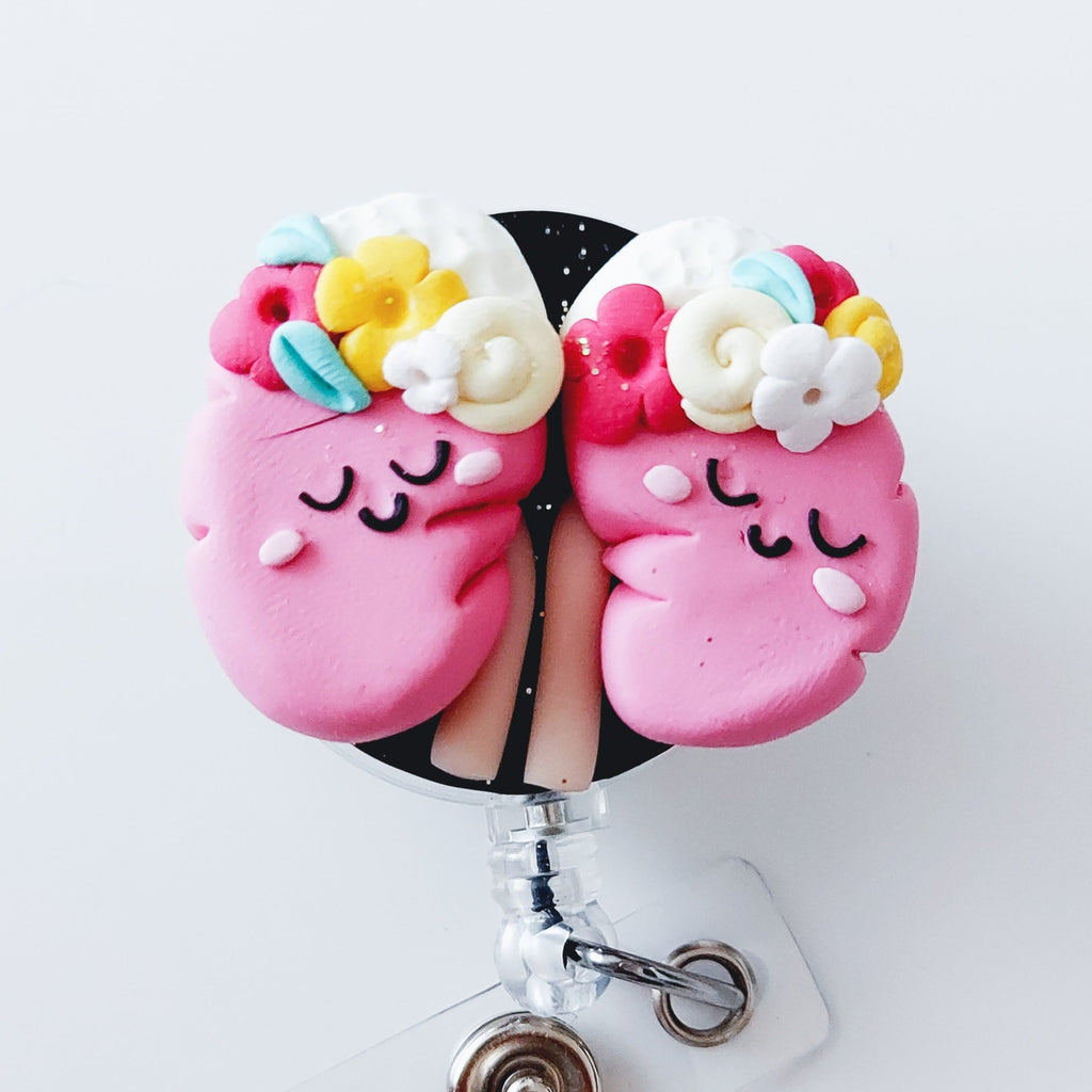 Floral Renal Badge Reel