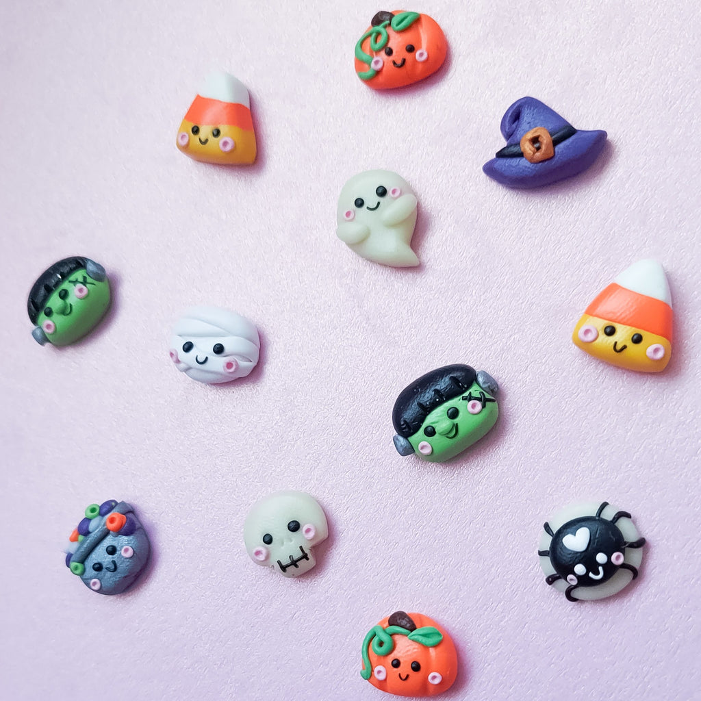 Halloween Ghost Stud Earrings Plastic Post for People With 