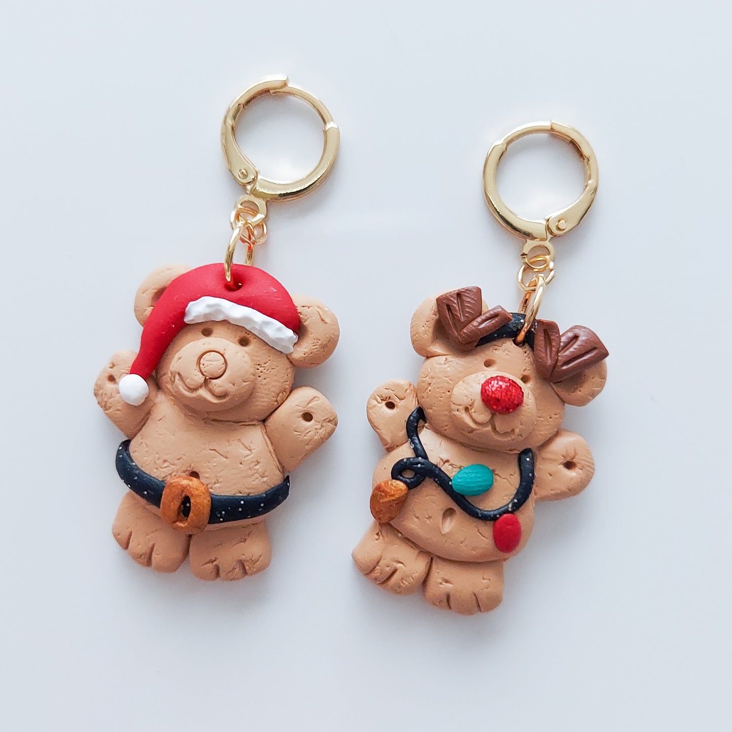 Mix and Match Holiday Teddy Earrings