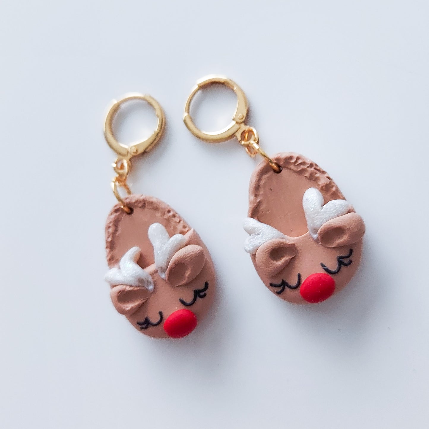 Reindeer Slippers Dangle Earrings