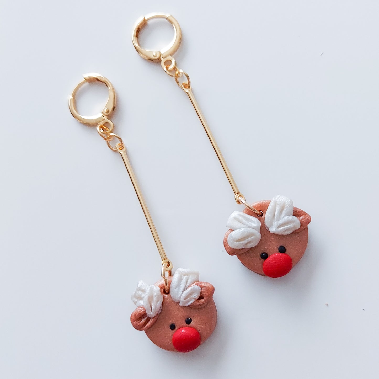 Minimalist Rudolph Dangle Earrings