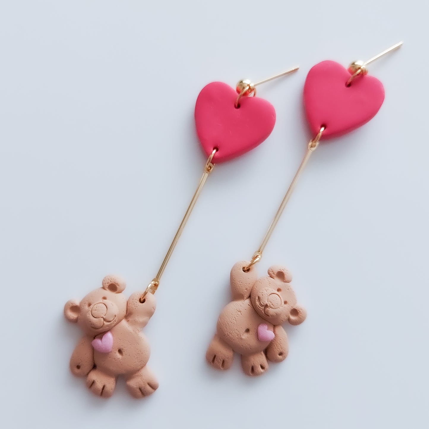 Valentine Teddy Dangle Earrings