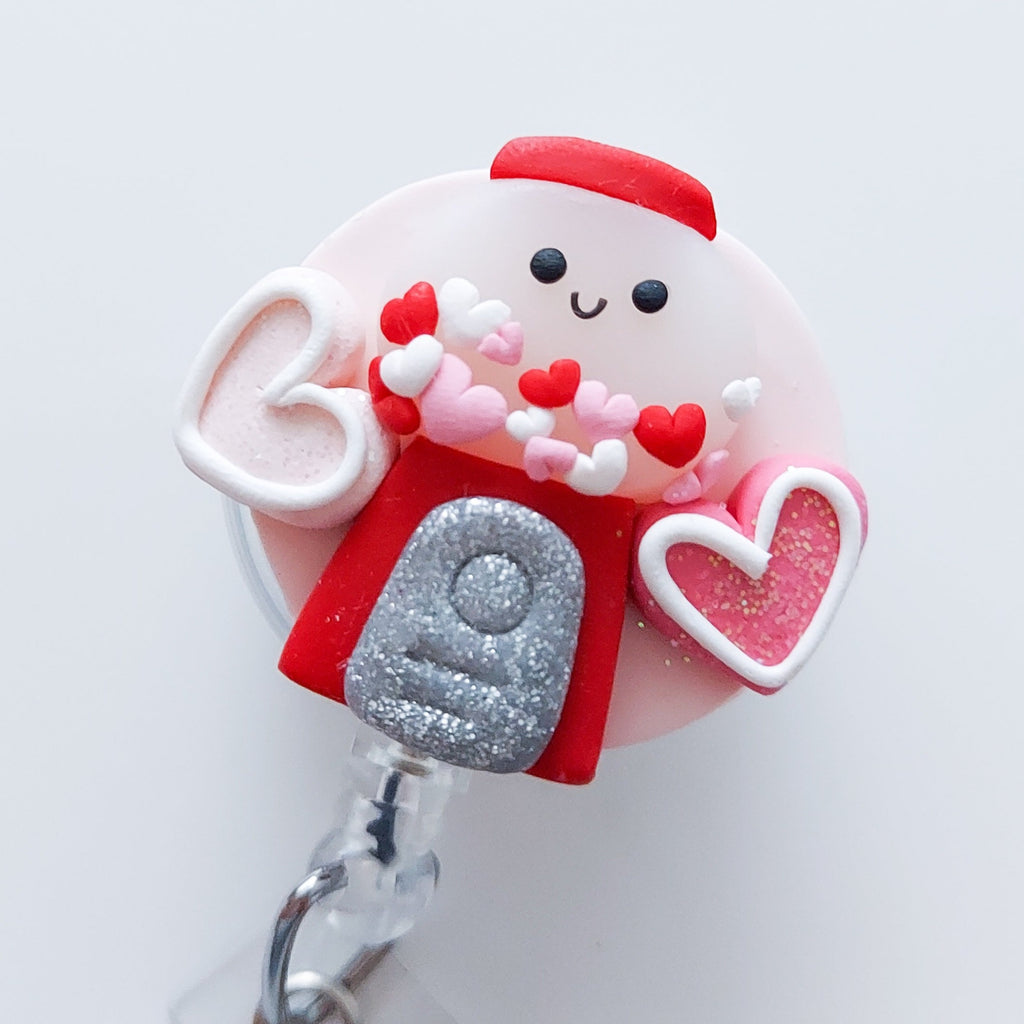 Valentine Bubblegum Badge Reel