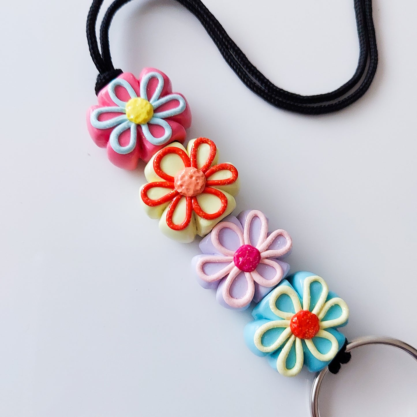 Spring Flowers Lanyard