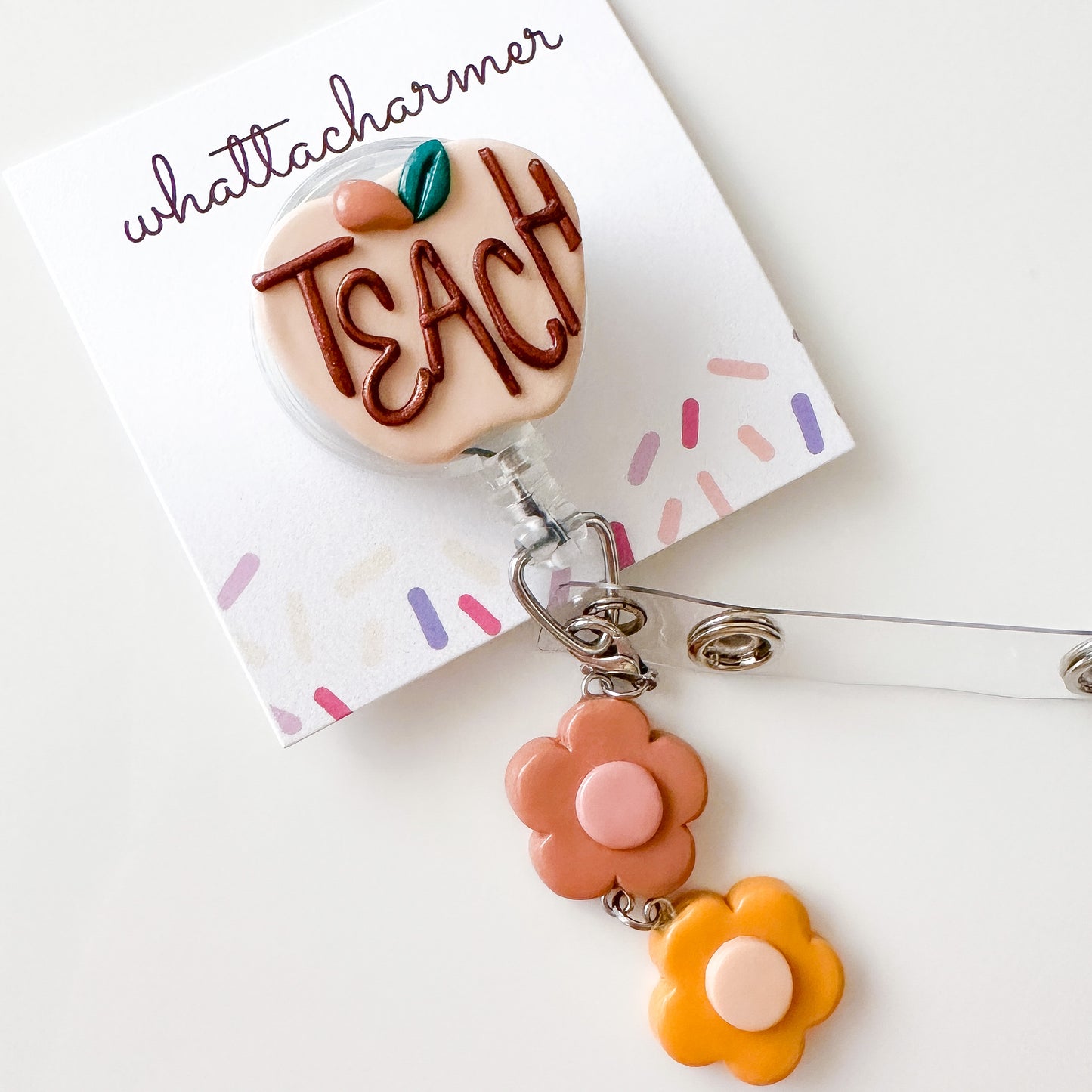 Boho Teacher Badge Reel