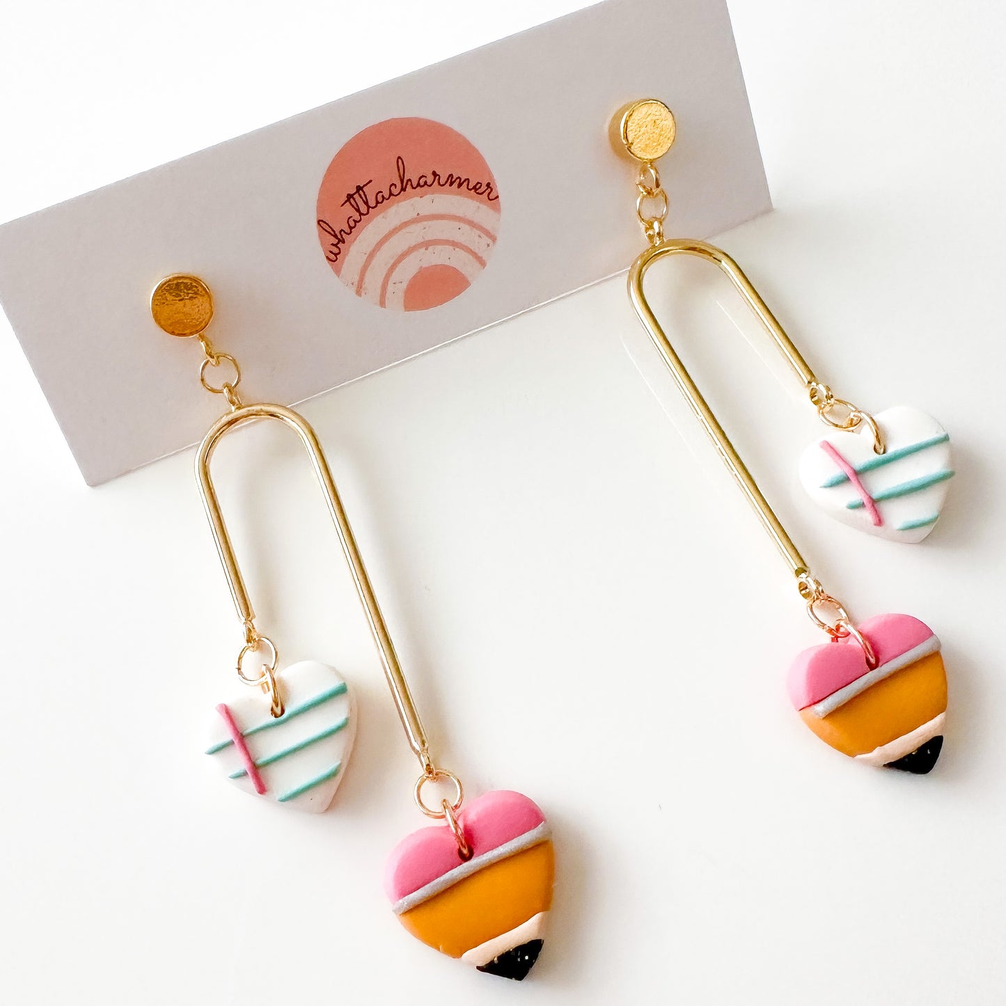 Teacher Heart Earrings