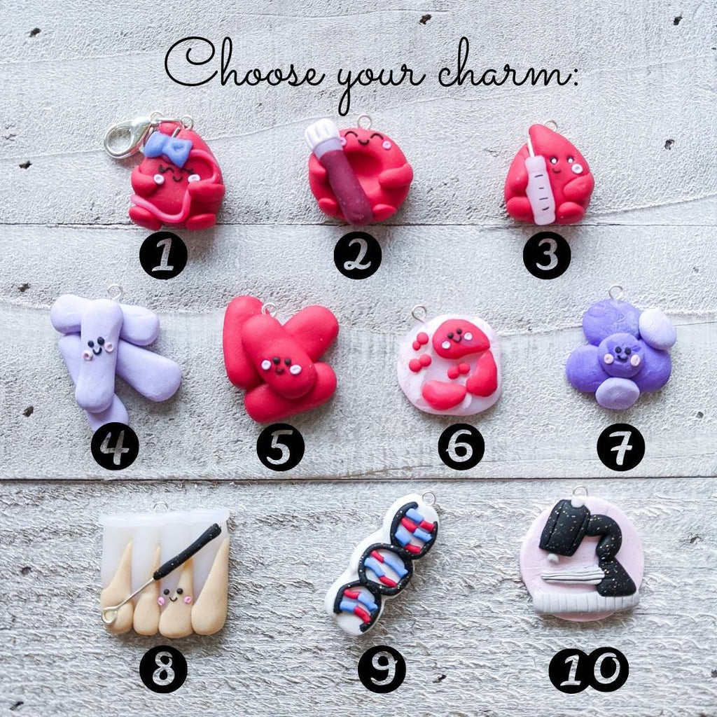 Phlebotomy Charms, Medical Lab Tech Charms