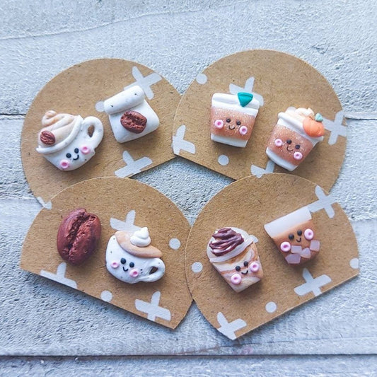 Mix and Match Coffee Earrings